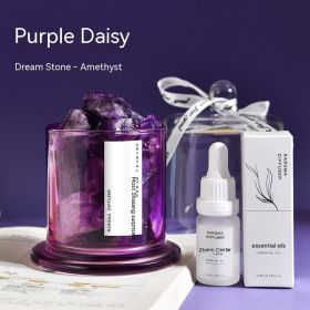 Crystal Stone Reed Diffuser Essential Oil (Option: White Tea Essential Oil-Purple Natural Crystal)