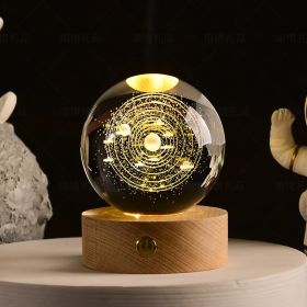 Transparent Glowing Creative Crystal Ball (Option: Style8-No Base)