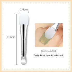 Double-headed Silicone Facial Mask Brush Apply Beauty Tools (Option: Double Head Silicone Brush)