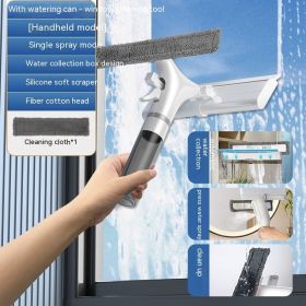 Household High-rise Self-collection Water Window Cleaner (Option: Light Gray-Handheld 1 Piece Of Cotton)