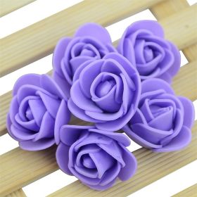 Simulation 35cm Foamflower Diy Bear Accessories (Option: Purple-50pcs)