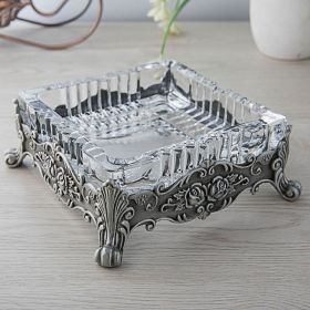 Retro Affordable Luxury Glass Ashtray (Option: Ancient Tin Color)