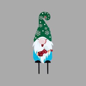 Lawn Decoration Garden Stake Christmas (Option: Light Blue)