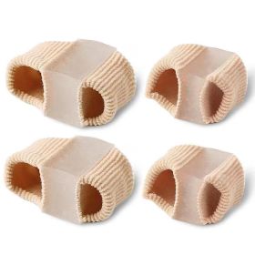 Toe Toe Separator Male And Female Fiber Double Hole (Option: Skin Color-S)