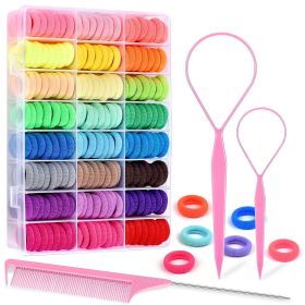 Little Girl Tie-up Hair Head Rope Seamless (Option: 24 Colors)