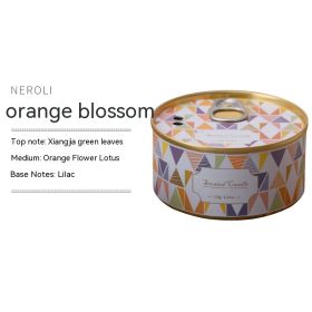 Decorative Ornaments Smokeless Handmade Fragrance Candle (Option: Organge Flower 100ml)