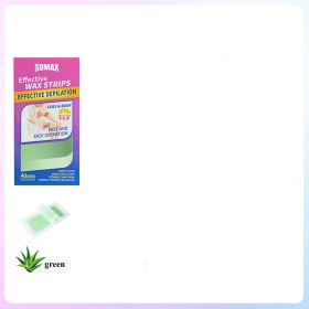 4 Flavors Hair Removal Wax Paper Double-sided Depilatory Paper (Color: Green)