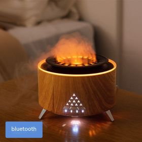 White Noise Flame Aroma Diffuser Desktop (Option: V28 Light Wood Grain Noise-EU)