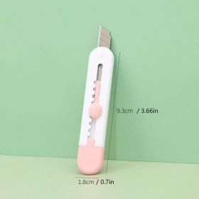 1pc Solid Color Mini Utility Knife ((3.6 Inch *0.7 Inch)) (Color: Lotus Pink (3.6 Inch *0.7 Inch))