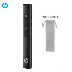 HP Wireless Presenter, Wireless Presentation Remote Clicker With Laser Pointer With Hyperlink & Volume Remote Control For Keynote/PPT/Mac/PC/Laptop (Model: Black Battery Version)