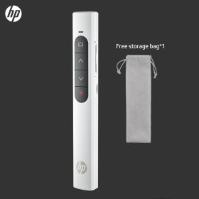 HP Wireless Presenter, Wireless Presentation Remote Clicker With Laser Pointer With Hyperlink & Volume Remote Control For Keynote/PPT/Mac/PC/Laptop (Model: White Charging Version)