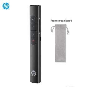 HP Wireless Presenter, Wireless Presentation Remote Clicker With Laser Pointer With Hyperlink & Volume Remote Control For Keynote/PPT/Mac/PC/Laptop (Model: Black Charging Version)