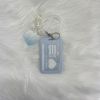 Light Blue Waterproof Card Holder Keychain: Perfect for Backpack Decoration, Car Accessories, and Holiday Gifts!