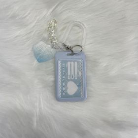 Light Blue Waterproof Card Holder Keychain: Perfect for Backpack Decoration, Car Accessories, and Holiday Gifts! (Style: C)