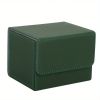 Premium PU Leather Card Deck Box - Perfect for Storing up to 100 Double Sleeved MTG, PTCG & TCG Cards!