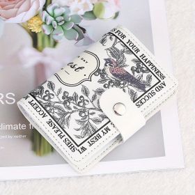 Vintage Flower Pattern Card Case, Portable Credit Card Holder, Women's Clutch Purse (Style: Birdsong)