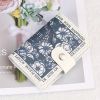 Vintage Flower Pattern Card Case, Portable Credit Card Holder, Women's Clutch Purse