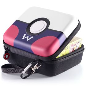 400+ Capacity Hard-Shell Carrying Case - Perfect Gift for Boys Who Love PTCG Trading Cards! (Color: Purple)