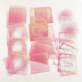 50 Sheets/Pack Transparent, Writable Gradient Sulfuric Acid Paper Sticky Notes - Increase Productivity! (Style: Pink Moonlight 50 Sheets /Pack)