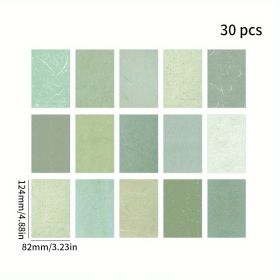 30pcs/pack Material Paper Handmade Special Paper Hand Account Decoration Material Paper (Style: A Piece Of Greenery)