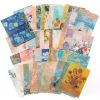 100pcs Lightweight Paper Material Paper, 6.89inch(6.9In)*4.72inch(4.7In) Space Planet Retro Hand Letter Art Oil Painting Collage Hand Account Decorati