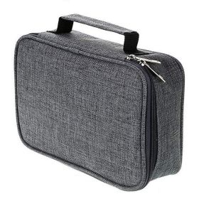 Pencil Case Large Capacity Multifunction Pencil Holder Stationery Organizer Box (Color: Grey)