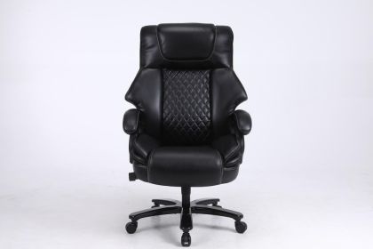 Vanbow.Office Chair.Heavy and tall adjustable executive Big and Tall Office Chair (Color: as Pic)