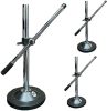 Desktop Microphone Stand Table Desk Mic Holder Stands Clip Mount Clamp Round Base Podcast Recording 5Core MS RBS CH IN