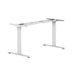 Ergonomic Standing Desk Base Workstation Frame Only (Color: White)