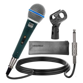 5 Core Microphone Pro Microfono Dynamic Mic XLR Audio Cardiod Vocal Karaoke ND 58 BLU (TYPE: blue)