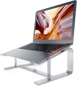 Laptop Stand;  Computer Stand for Laptop;  Aluminium Laptop Riser;  Ergonomic Laptop Holder Compatible with MacBook Air Pro;  Dell XPS;  More 10-17 In (Color: laptop stand)