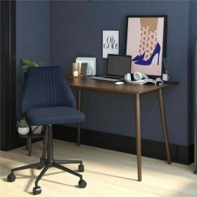 Morgan Office Chair with Casters (Color: Blue Linen)