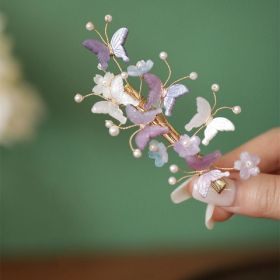 Maruki Hair Accessories With Side Clips (Option: Alices butterfly)