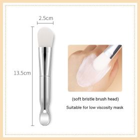 Double-headed Silicone Facial Mask Brush Apply Beauty Tools (Option: Double Head Soft Brush)