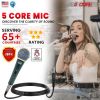 5 Core Microphone Pro Microfono Dynamic Mic XLR Audio Cardiod Vocal Karaoke ND 58 BLU