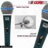 5 Core Microphone Pro Microfono Dynamic Mic XLR Audio Cardiod Vocal Karaoke ND 58 BLU