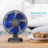 USB Desk Fan, Small but Mighty, Quiet Portable Fan for Desktop Office Table, 40Â¬âˆž Adjustment for Better Cooling, 3 Speeds, 4.9 ft Cord RT