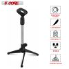 5 Core Premium Mini Microphone Stand Tripod Universal Adjustable Desk Microphone Stand Portable Foldable Table Top Desktop Stand with Small Plastic Mi