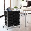 15-Drawer Utility Rolling Organizer Cart Multi-Use Storage