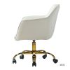 Somnus Task Chair With Tufted Back and Golden Base