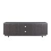 TV Stand Modern Wood Media Entertainment Center Console Table with 2 Doors and 4 Open Shelves