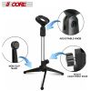 5 Core Premium Mini Microphone Stand Tripod Universal Adjustable Desk Microphone Stand Portable Foldable Table Top Desktop Stand with Small Plastic Mi