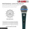 5 Core Microphone Pro Microfono Dynamic Mic XLR Audio Cardiod Vocal Karaoke ND 58 BLU