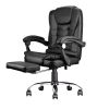 High Back Office Chair, Adjustable Ergonomic Office Chair, Executive PU Leather Swivel Work Chair with Lumbar Support, Computer Desk Chair with Footre