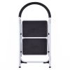 Folding Step Stool with Iron Frame And Anti-Slip Pedals Step Ladder