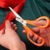 Stainless Steel Office Scissors, Multipurpose, Comfort Grip, Anti Skid Handle, Sharp Blade 8.2in/3.1in