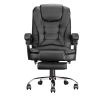 High Back Office Chair, Adjustable Ergonomic Office Chair, Executive PU Leather Swivel Work Chair with Lumbar Support, Computer Desk Chair with Footre