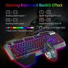 K618 Wired Gaming Keyboard and Mouse Set RGB Backlit For PC Laptop PS4 Xbox one