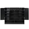 ON-TREND Sleek and Modern Shoe Cabinet with Adjustable Shelves, Minimalist Shoe Storage Organizer with Sturdy Top Surface, Space-saving Design Side Bo