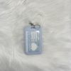 Light Blue Waterproof Card Holder Keychain: Perfect for Backpack Decoration, Car Accessories, and Holiday Gifts!